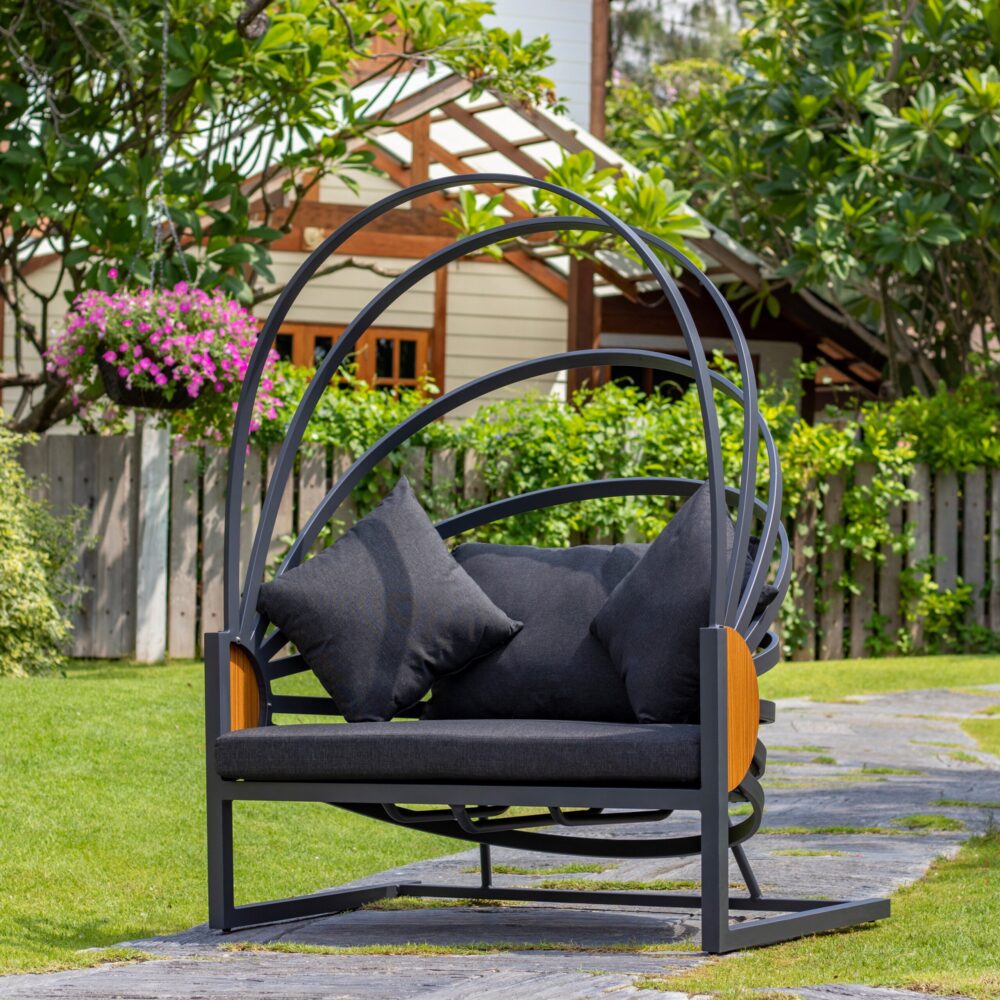 โซฟาภายนอกอลูมิเนียม ALU1870/BED/BLK Sofa Bed