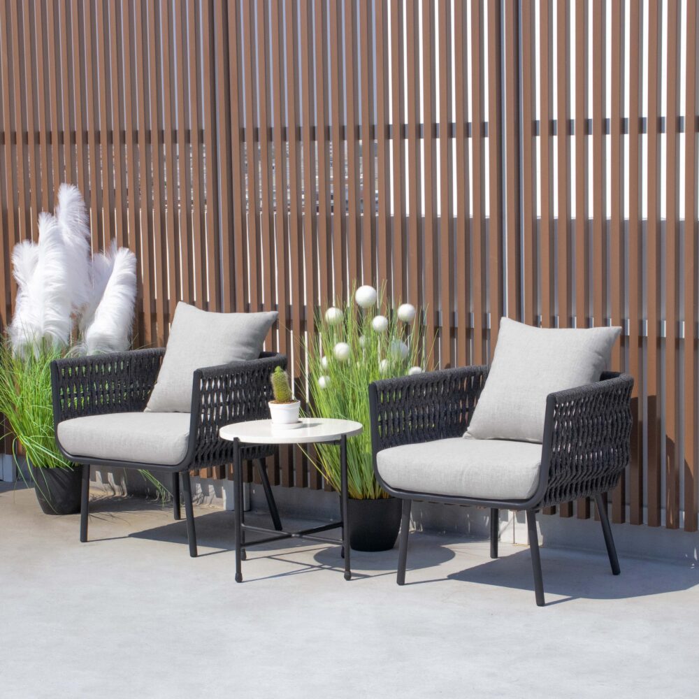 ชุดนั่งเล่นภายนอกเชือกถัก NCR-20097-AL-21065/Living Set