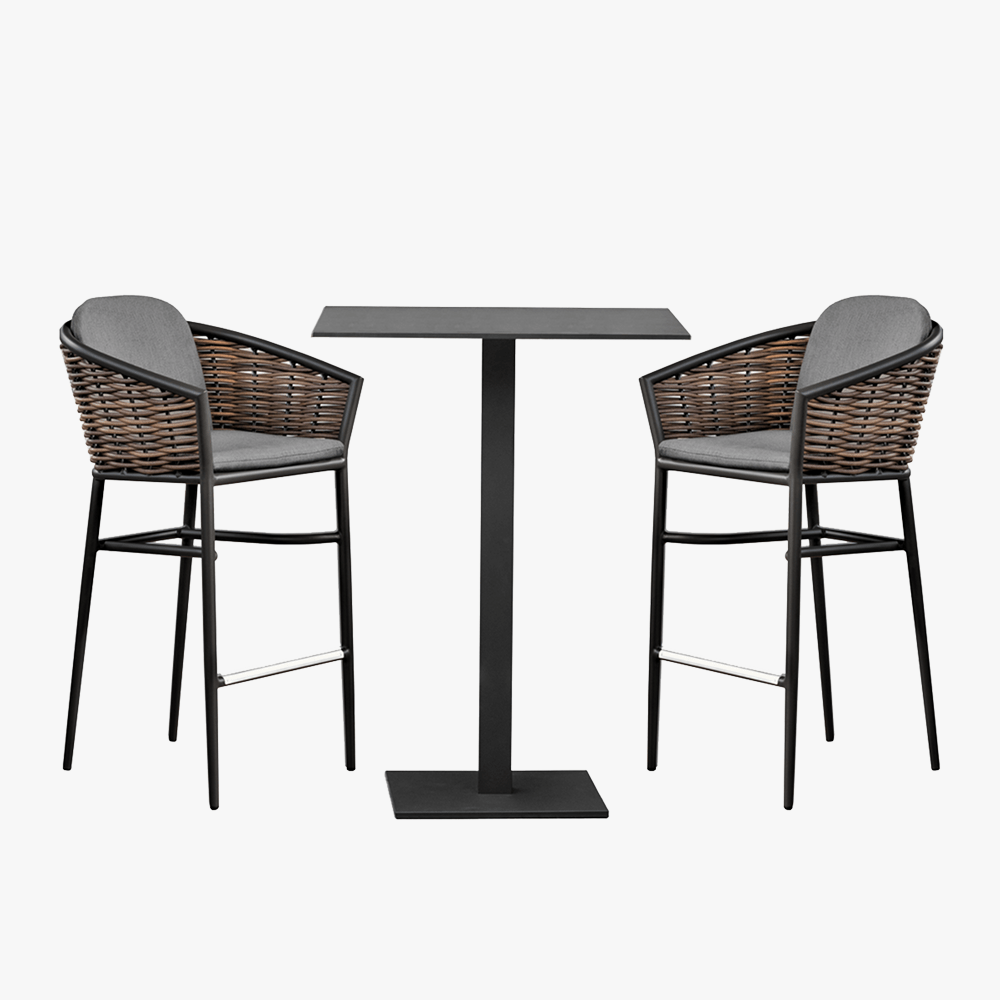 ชุดบาร์ภายนอกหวายเทียม NC288-ALU1917/Bar Set