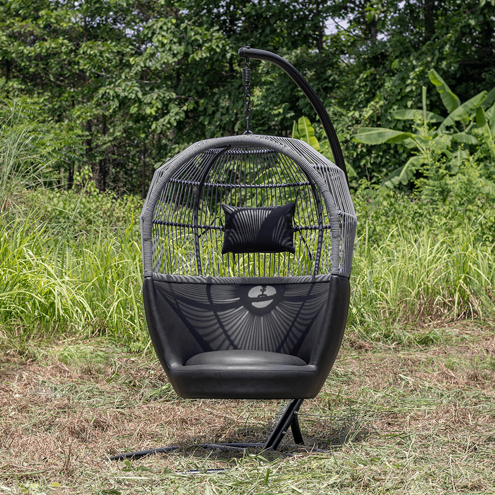 Hammock Chair (ชิงช้าภายนอกสานเชือก) ALU1919/HC/BLK